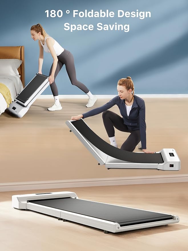 WALKINGPAD Foldable Walking Pad for Home Office, Under Desk Treadmill with Adaptive Speed Control, Compact Design for Small Spaces, No Assembly Needed