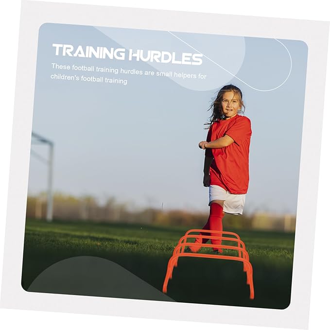5Pcs Football Agility Training Hurdles Rack for Outdoor Strength Training High Essential Soccer Practice Equipment to Enhance Speed and Footwork Skills