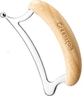 Greenstalk Stainless Steel Gua Sha Muscle Scraper Tool for Muscle Relief, Wooden Massage Tools,Body Guasha Tool, Portable Body Scrapers Tool for Neck, Back, Feet Recovery.