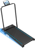 3 in 1 Walking Pad Treadmill with Handle | 1.5HP Under Desk Treadmill for Home Office | Foldable Compact Walking Jogging Running Machine | 220LBS Capacity, ≤45dB Quiet Treadmill