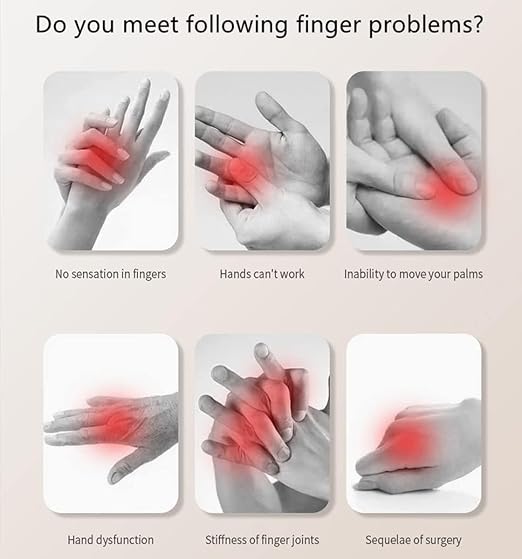 Rehabilitation Robot Glove for Stroke, Robotic Hand Stroke Recovery Equipment, Fingers Strength Training Device for Hemiplegia, Strength Adjustable (Left Hand-M)
