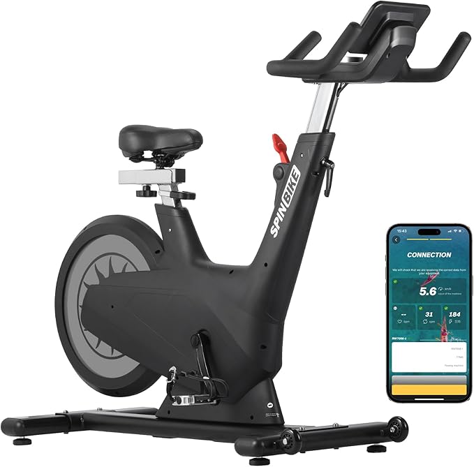 Exercise Bike for Home, Magnetic Exercise Bike w Self-Powered System, 350LB Capacity Indoor Fitness Cycling Bike 32-Level Adjustable Magentic Resistance, Stationary Bike with Tablet Holder