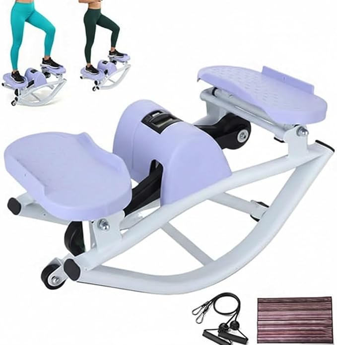 Rock Stepper Side to Side, Rocking Stepperfor Exercise at Home, with Digital Display, Portable Compact Lateral Motion Steppers for Legs, Glutes, Absz for Apartment Office