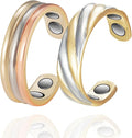Copper Rings for Women, Pure Copper Adjustable Magnetic Ring （FUTI）