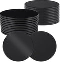 UNICRAFTALE 24Pcs Core Sliders for Working Out Dual Sided Exercise Sliders Fitness Discs Black Gliding Discs for Core Workout Group Training Classes Fitness Pilates 17.5cm Diameter