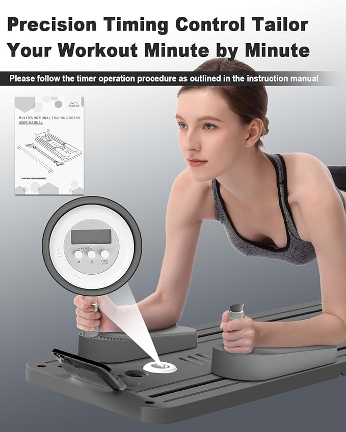 Pilates Board - Multi-Functional Pilates Reformer for Core & Abdominal Training, Top-Tier Pilates Equipment for Women’s Home Fitness
