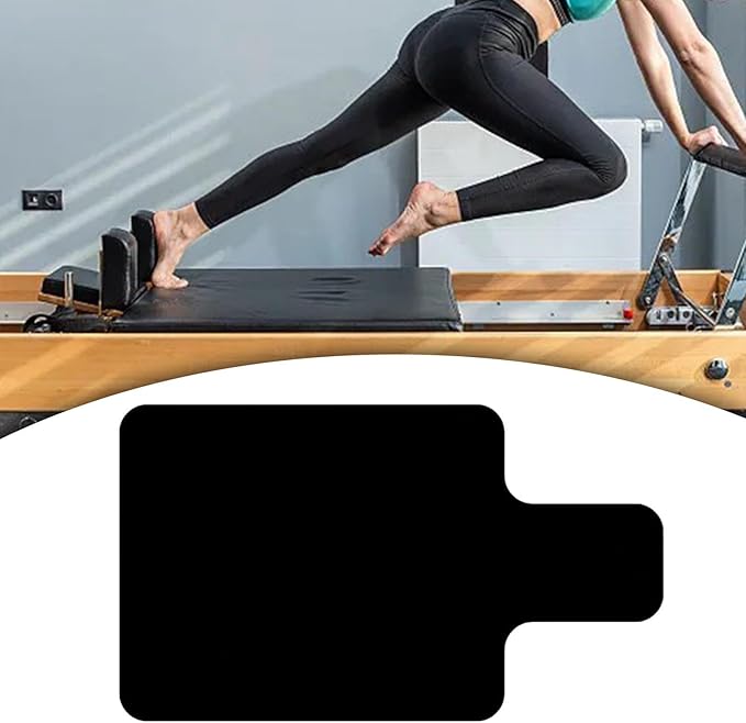 Pilates Mat for Reformer Portable 39 X 24inch Nonslip Cover Suede Cloth Rubber Lightweight Fitness Gym Travel Gym Accessories