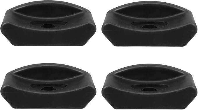 4pcs Dumbbell Rack Spacer Rubber Pads, Barbell Holder Attachment with Shock Absorber, Non-Slip Weight Stand Rubber Saddles for Home Gym Strength Training Equipment