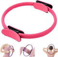 Pilates Ring Fitness Trainer, Yoga Ring Home Gym Equipment Inner Thigh Exercise, 14.96 Inch Yoga Ring Magic Circle, Double Padded Handle Exercise Resistance Equipment