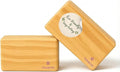 Original Wooden Yoga Blocks Set of 2 – Solid Hardwood Props Inspired by Traditional Yoga