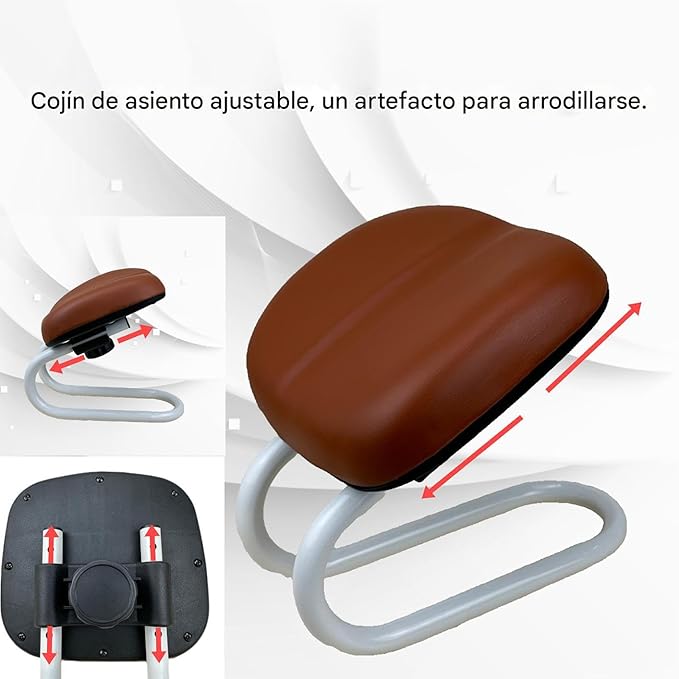 Prayer Stool, Sleek, - Sturdy Portable Metal Knee Meditation Stool, Adjustable with Cushion Sponges, Sleeve Legs That Won't Be | Multipurpose Outdoor Indoor Utility Premium