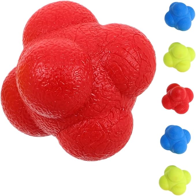 VICASKY 6pcs Agile Training Ball Hand Eye Coordination Training React Reflex Balls Ball Training Elastic Reaction Balls Reflex Training Tools Body Coordination Training
