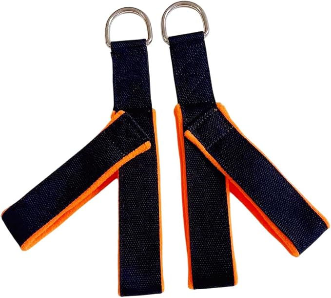2Pcs Pilates Straps Reformer Straps D Ring Core Waist Back Leg Y Loops Fitness Straps Yoga Straps for Exercise Men Home Women