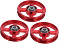 3pcs Aluminum Alloy Pulley System Gym Attachments Cable Pulley Wheels for Strength Training Equipment Home Gym Workout Accessories
