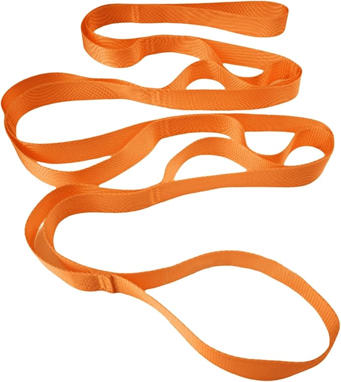 10 Loop Pilates Stretch Strap Not-Elastic Exercise Stretch Strap Stretching Strap Pilates Strap for Physical Therapies