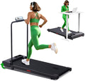 Walking Pad with Handle Bar and Incline, 3.0HP Portable Compact Walking Pads Treadmills with Handles for Home Small, 0.6-7.6MPH Electric Treadmills for Apartment/Home Small Spaces, 350LBS