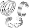 BioMag Copper Rings for Women, 99.99% Pure Copper Magnetic Rings Thumb Rings for Lymphatic Drainage, Adjustable Jewelry Gifts for Women