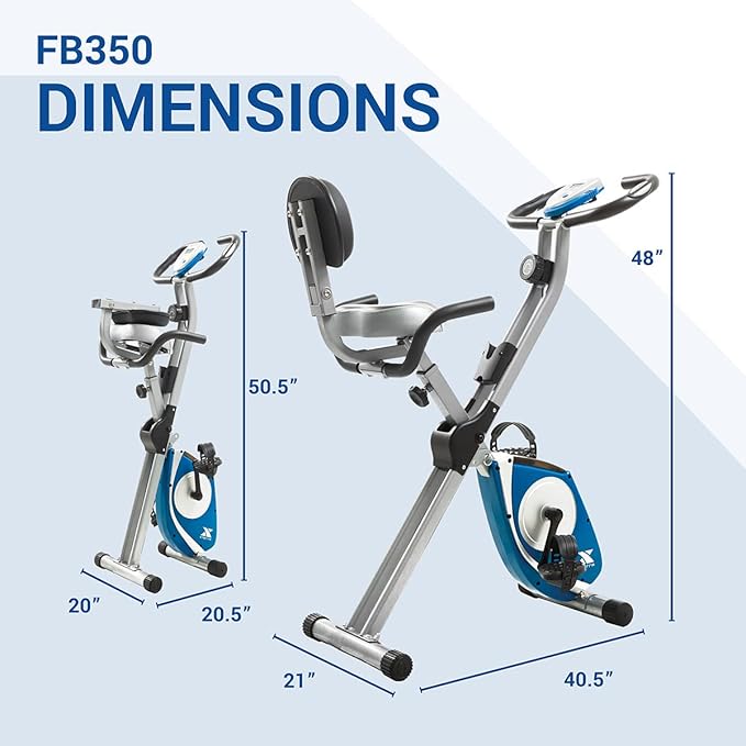 Folding Exercise Bike, 225 LB Weight Capacity