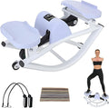 Rock Stepper Step Side-to-Side Lateral Rocking Fitness Stepper with Digital Monitor/Resistance Bands Machine for Home Workout