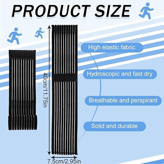 Compression Wrist Wraps, High-Elastic Wrist Bands Support for Men & Women, Breathable Elastic Brace for Sports, Pain Relief, & Injury Recovery for Weightlifting, Gym, Tendonitis & Carpal Tunnel (2 Pack)