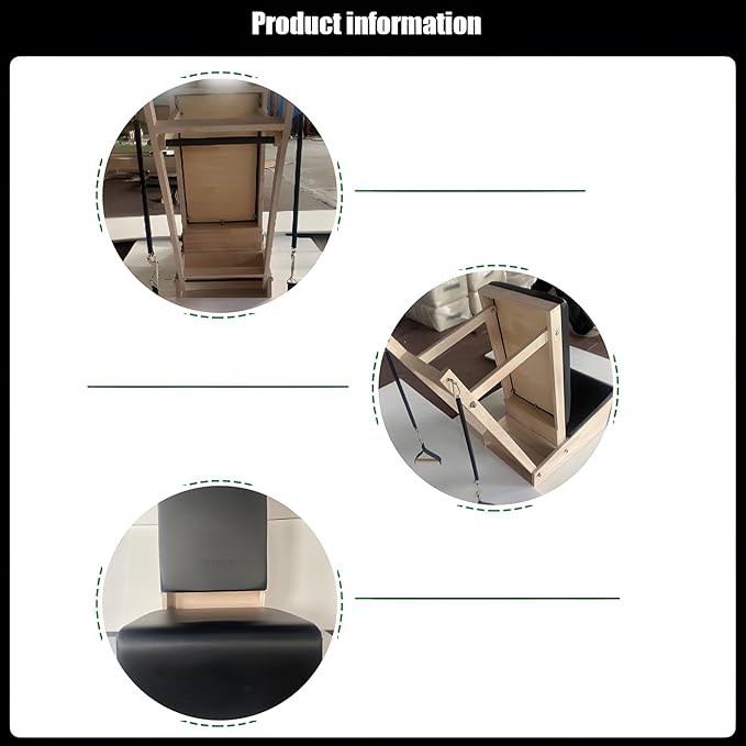 Wooden Pilates Arm Chair, Professional Pilates Equipment for Home, Studio, Ergonomic Design