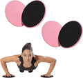 Set of 4 Round Core Sliders for Working Out,17.5cm/6.89In Exercise Core Pilates Sliders,Floor Foot Slider for Exercise