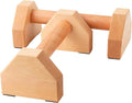 NuFit Premium Push Up Bars & Wooden Parallettes, Non-Slip Beech Wood Calisthenics Bars for Wrist Support, Push Up Stands for Home/Gym Dips & L-Sits, Pack of 2
