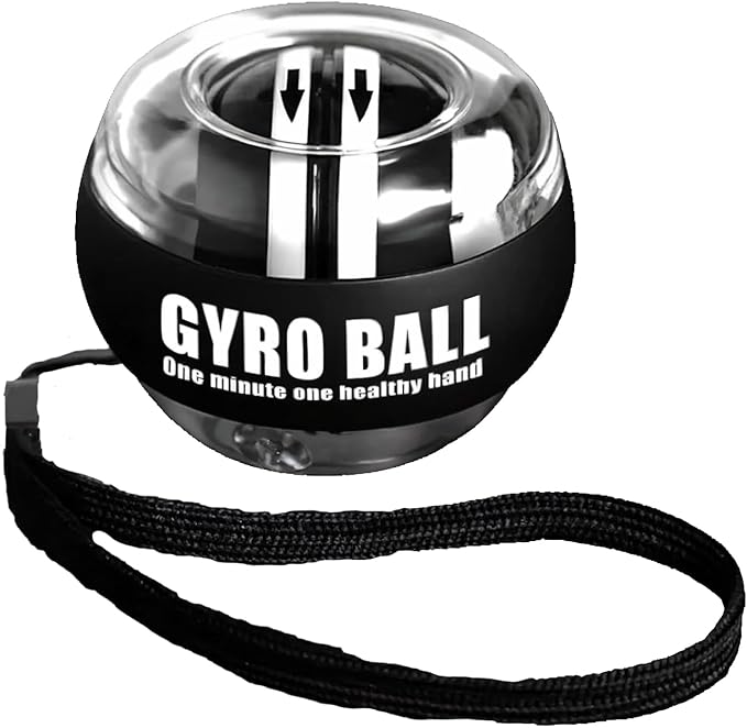 Wrist Trainer Ball Auto-Start, Hand Strengthener, Gyro Ball for Strengthen Arms, Fingers, Gyroscopic Forearm Exerciser