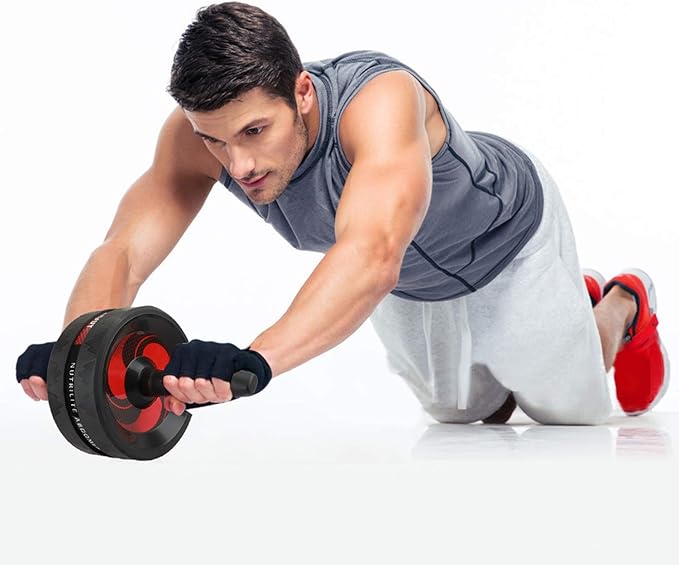 Abdominal Roller AB Roller Wheel Muscle Trainer for Arms Back Belly Central Body Shape Training Fitness Exercise Gym Accessory