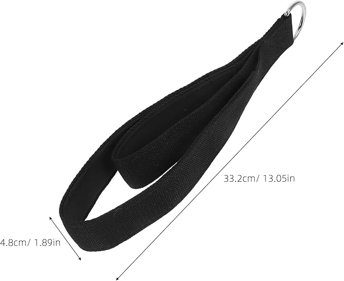 2pcs Yoga Strap For Stretching: Multi-Purpose Fitness Bands With D Ring Buckle - Elastic Straps For Flexibility Strength Training & Workouts