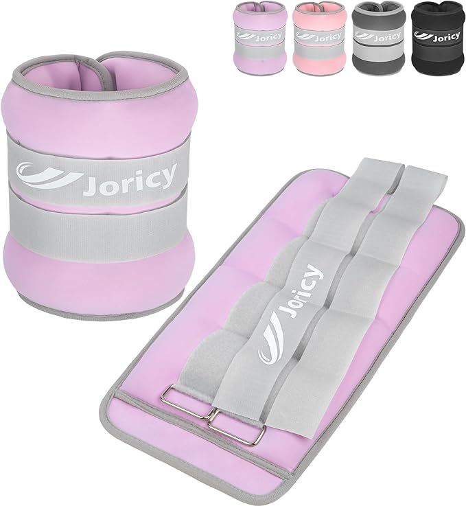 Ankle Weights A Pair of 1/2/3/4/6/8/10/12/20 LBS Wrist Leg Arm Weights for Women Men with Adjustable Straps, Strength weighted for Physical Therapy Running Walking Fitness Gym Workout