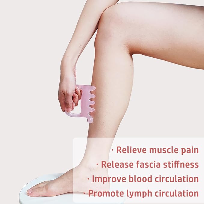 Large Fascia Massage Blaster Tool for Cellulite, Myofascial Release, Muscle Knots, Trigger Points, Cellulite Massager Tool for Body Tension Relief Promote Lymphatic Circulation Pink