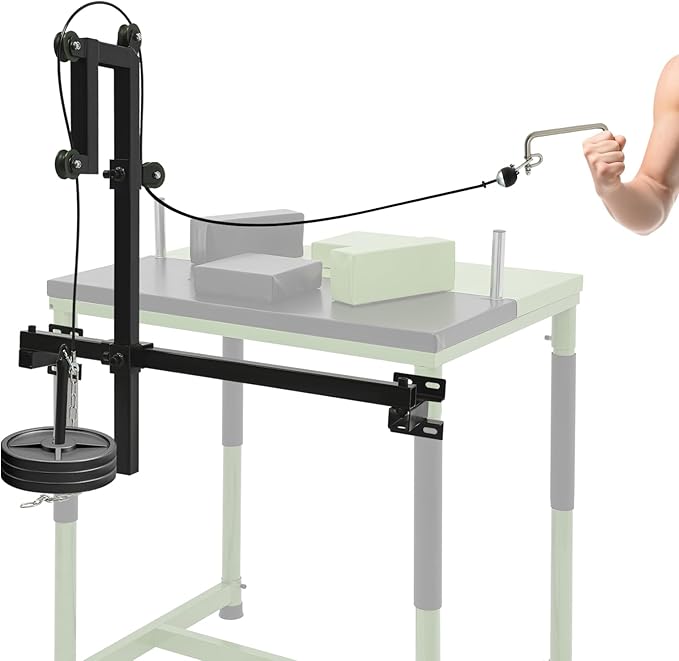Arm Wrestling Training Equipment，Arm Wrestling Training Table Pulley Cable System, Fitness Wrist & Forearm Strengtheners for Adults Professional and Grip Strengthener Training