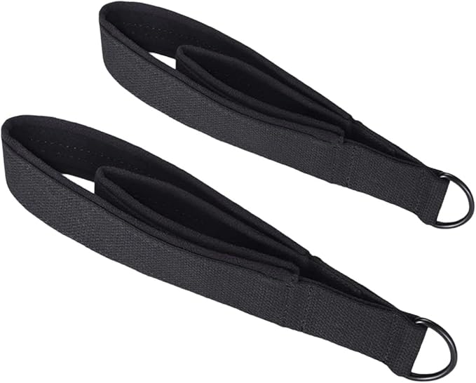 Pilates Straps with D Rings, Double Loop Exercise Straps for Pilates Reformer, Home Gym Equipment, 14.96 inch Length