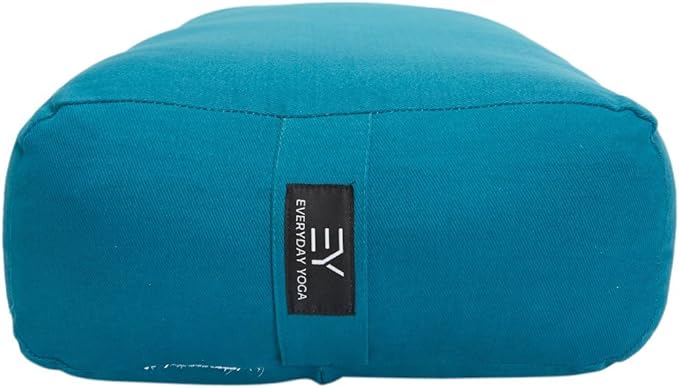 Everyday Yoga Premium Bolster, Soft & Supportive Meditation Pillow with Carry Handle, Lightweight Cushion for Restorative Yoga & Relaxation (Multi-Color)