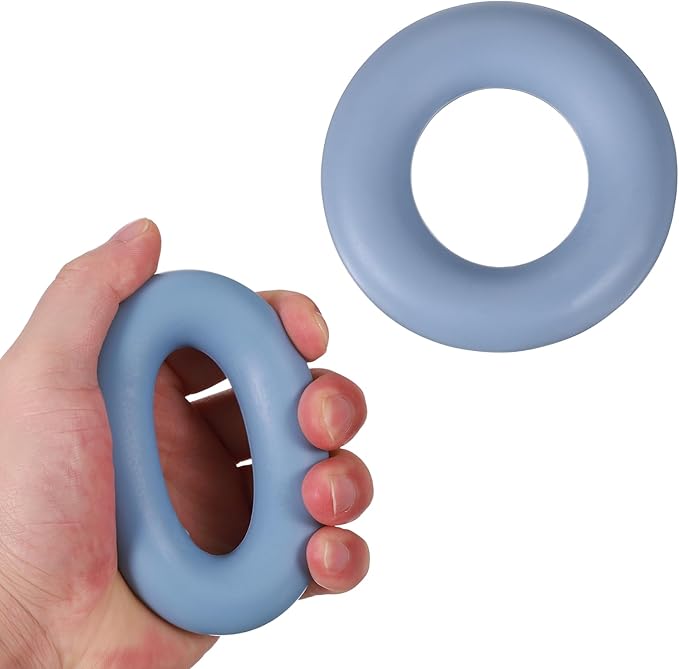 Grip Strength Trainer Rings, Portable Hand Grip Strengthener Finger Forearm Strengthener - Fitting for (Athletes/Rock Climbing/Workout/Fitness)
