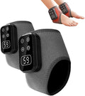 Foot Advanced Renew Triple Method Massager, with 5 Vibration Modes and 6 Heat Levels, Suitable for Reduce Fatigue and Plantar Fasciitis, Travel & Home Use（Grey 2pcs）