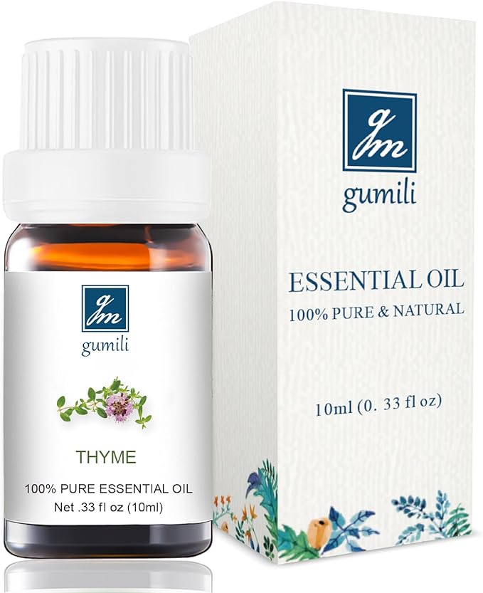 Thyme Oil - 100% Pure Essential Oil for Skin, Hair, Diffuser & DIY Crafts - 10mL Natural Herbal Scent