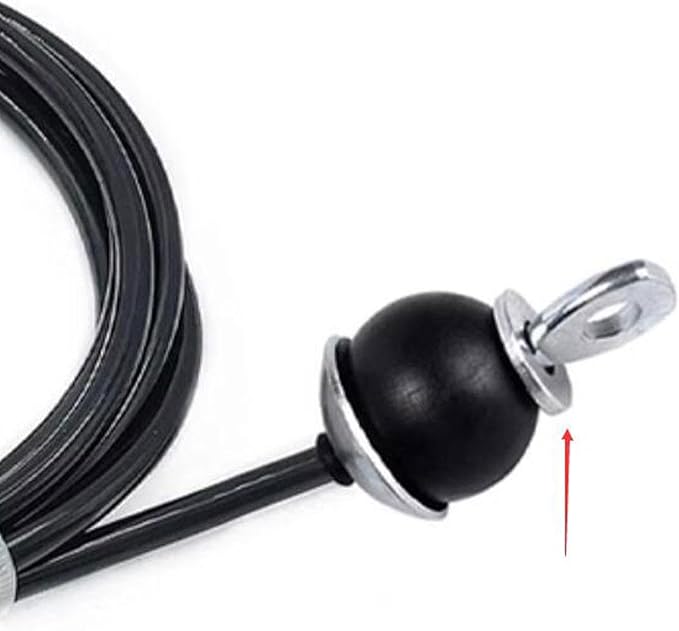 Gym Replacement Cable 6mm (1/4 inch) Steel Wire Rope for Pulley System, Strength Training Cord Fitness Equipment Attachment- 6M