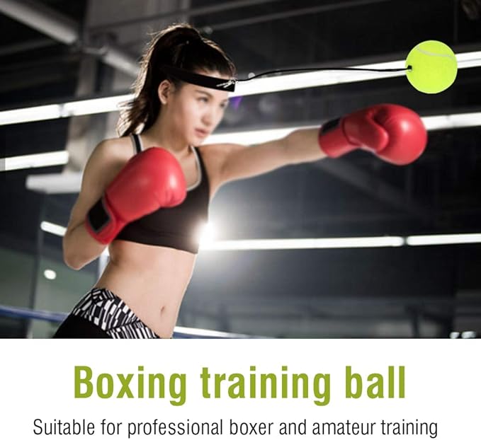 Zerone Boxing Reflex Ball, Boxing Ball with Headband Punching Balls Equipment for Focus, Speed, Punching Speed, Fight Hand Eye Coordination Training