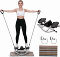 Rock Stepper Side to Side, Rocking Fitness Stepper Home Workout Machine with Resistance Bands for Full Body Workout, for Exercise at Home