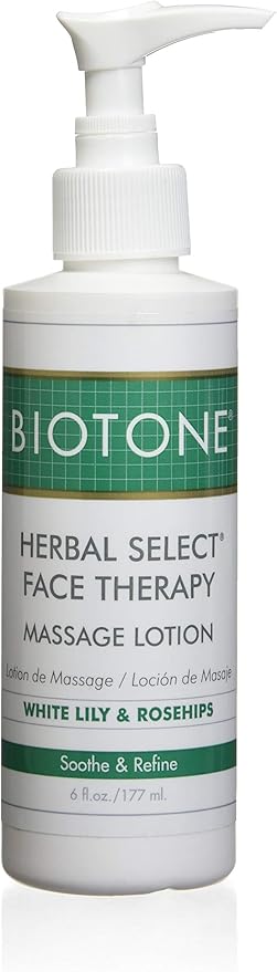 Biotone Herbal Select Massage Products Face Therapy Lotion, 6 Ounce, 6 Ounce