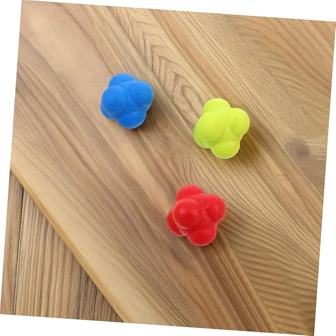 6Pcs Reaction Training Balls for Agility and Reflex Improvement Durable Sports Reaction Balls for Indoor Training Enhance Hand Eye Coordination for Adults