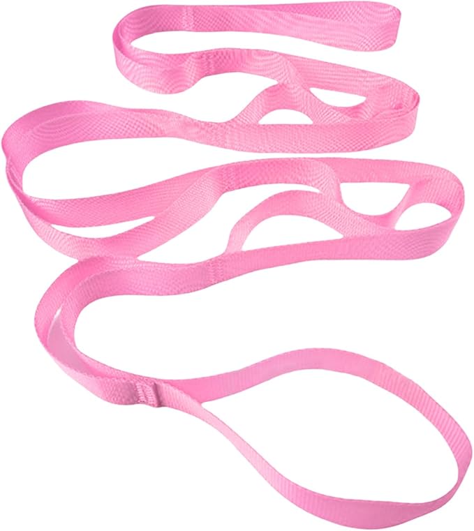 Stretching Strap Pilates Strap For Physical Therapies 10 Loop Pilate Strap Stretching Not-Elastic Exercise Stretch Strap