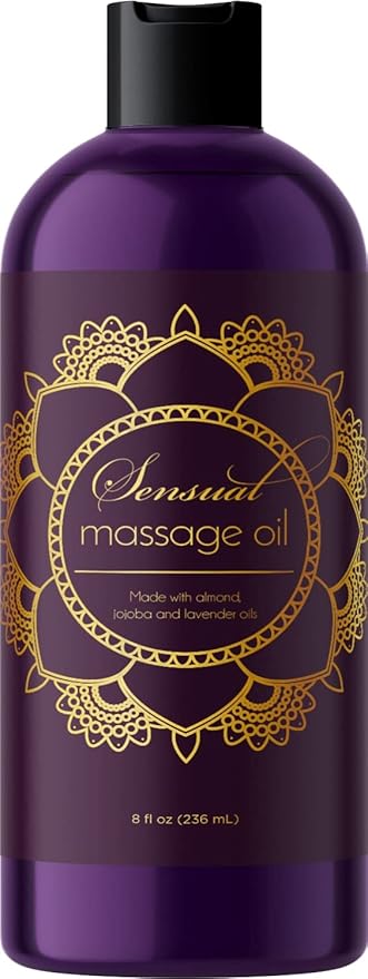 Alluring Massage Oils for Massage Therapy - Maple Holistics Massage Oil Kit with Aromatherapy Lavender Massage Oil Plus Vanilla Massage Oil for Sensual Aromatherapy Made with Pure Essential Oils