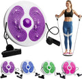 Waist Twister Machine Exercise,2026 New Ab Twist Waist Disc Board,ABS Waist Trainer Twisting Disc with Handles & Massage Foot Sole,Weight Loss Foot Massage Plate for Slimming WaistArms Hips and Thighs