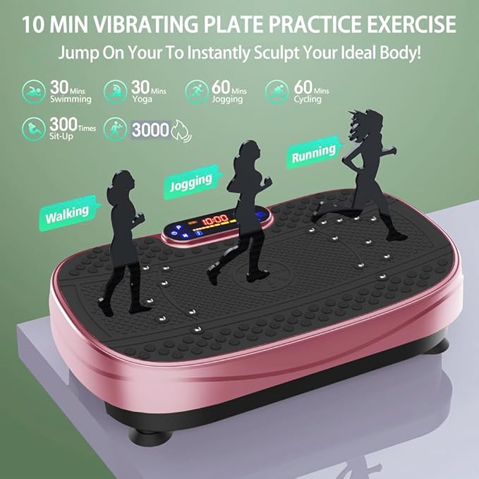 Vibration Plate, Exercise Machine,Full Body Shaker Workout Fitness Platform Home Vibration Plate
