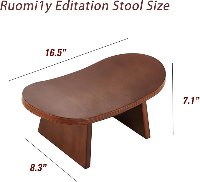 Meditation Bench - Ergonomic Kneeling Stool for Yoga & Prayer, Portable Floor Seating for Home, Office, Travel | Zen & Mindfulness