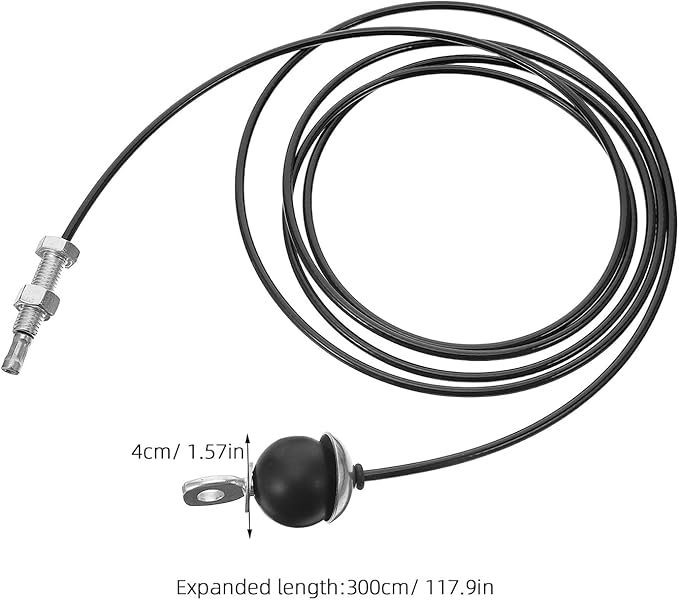 Ciieeo Fitness Cable Pulley Attachment 5mm Thick Steel Wire Rope with Limit Ball and Screw for Home Gym Strength Training Equipment Replacement