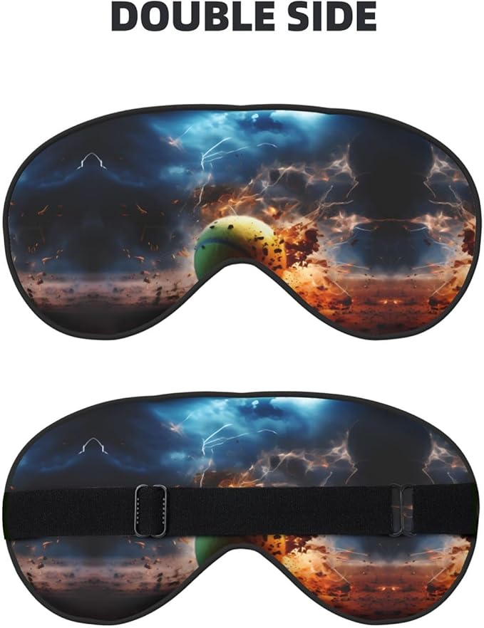 Lightning Tennis Head-Mounted Double-Sided Light-Blocking Sleeping Eye mask to Protect Eyes and Relieve Eye Fatigue